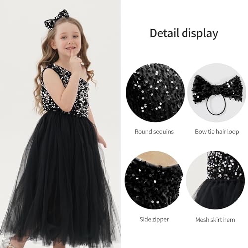 HB HBB MAGIC Sparkling Sequin Tutu Flower Girl Dress with Corset Dress for Wedding Pageant and Ball Gown Events3