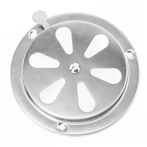 TOKIDNY Rejilla Ventilación Redonda Acero Inoxidable Ajustable para Secadoras y Barcos Duradera para Extracción y Decoración Interior