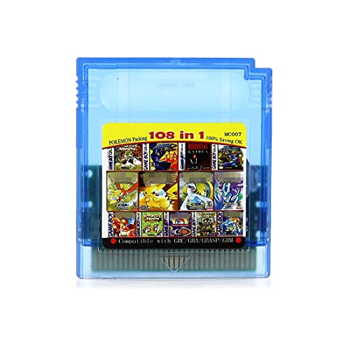 Game Boy Color Cartridge 108 In 1 GBC Games Console Retro Classics US Version