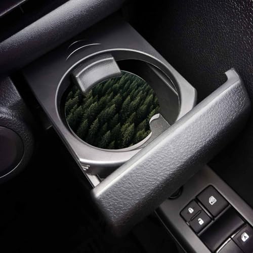 2 pack portavasos para carro con diseño botánico de pino miniatura 4