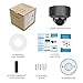 Anpviz UltraHD 4K (8MP) Security IP PoE Dome Camera Outdoor with Microphone/Audio,3840x2160, 98ft NightVision, 2.8mm Wide Angle, IP67 Weatherproof, MicroSD Recording (256GB) H-Series (IPC-D283WD-S)