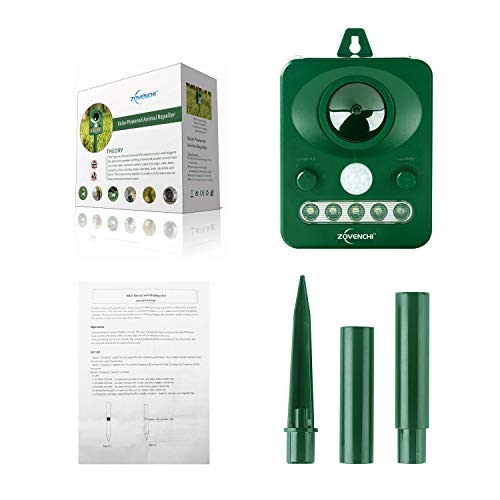 ZOVENCHI Solar Ultrasonic Animal Repeller Review Solar Panel America