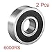 10pcs Ball Bearings 6000 6001 606 607 608 609-2RS Double Sealed High Carbon Steel Z1 for Industrial Equipment(6001 12x28x8mm)