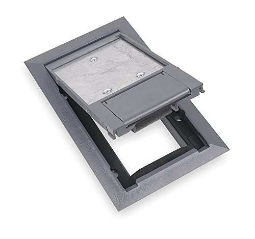 Floor Box Cover, 8-1/8 in., Gray