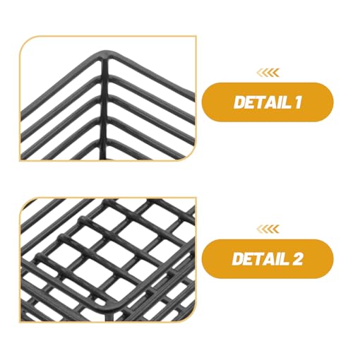 Corbeilles empilables en métal noir pour dosettes lot de 2