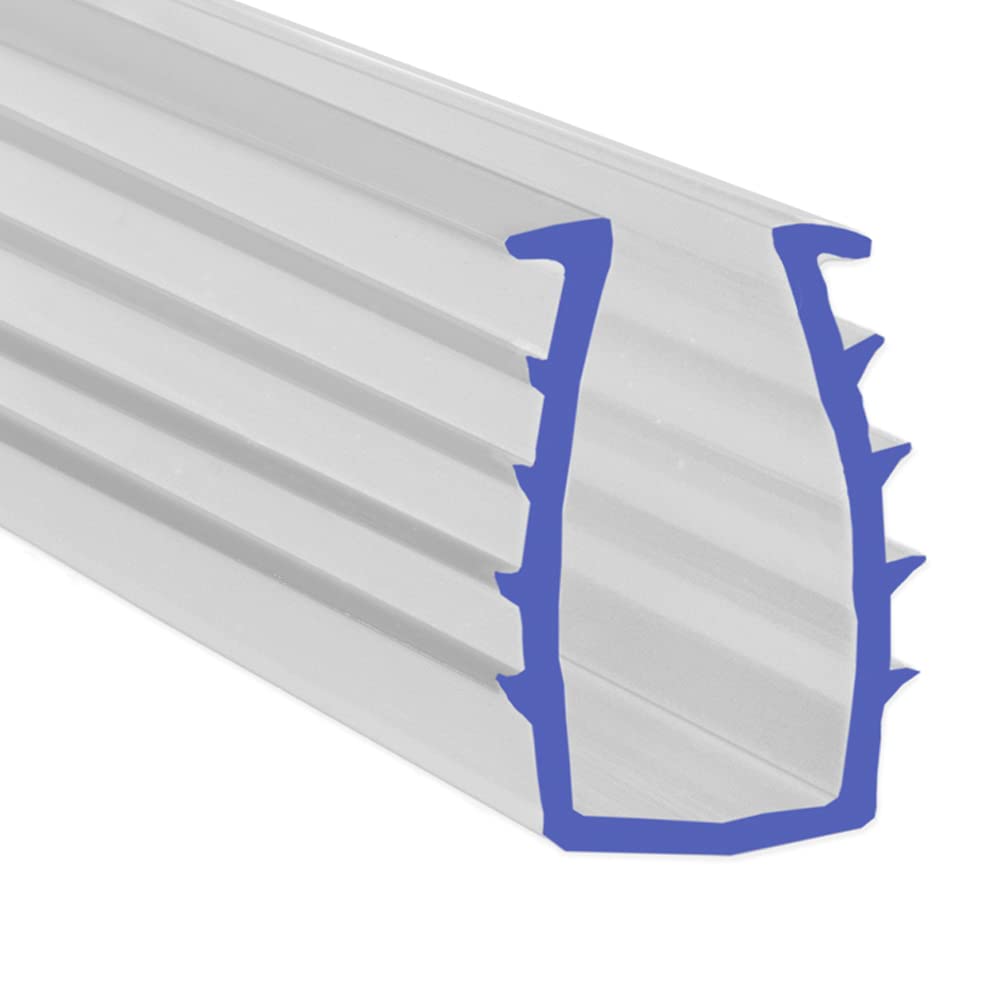 Soft Flexible Rubber Shower Seal | for Bi Folding Doors & Shower Screens | Fits Into Channel | BIF078 (90cm)