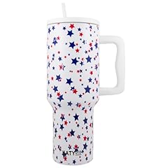 Red and Blue Star White