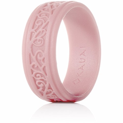 KAUAI Silicone Wedding Rings for Men. Elegant. Timeless. Leading Brand for Comfort & Design in Mens Bands. Active Crossfit Workout Gym Band. Classic Unisex Couples Ring