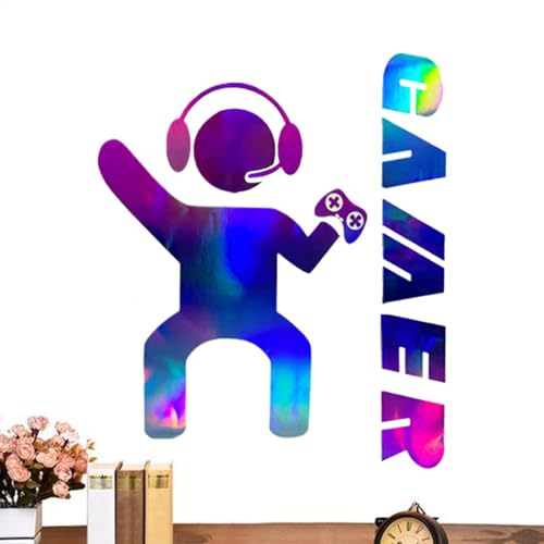 Game Room Wandaufkleber - Gamer Kunst An Der Wand, Videospiel Dekoration | Farbverlauf Game Boy Decal, Gaming Room Decor Für Schlafzimmer, Stilvolle Gamer Wandaufkleber, Coole Videospielkunst An Der
