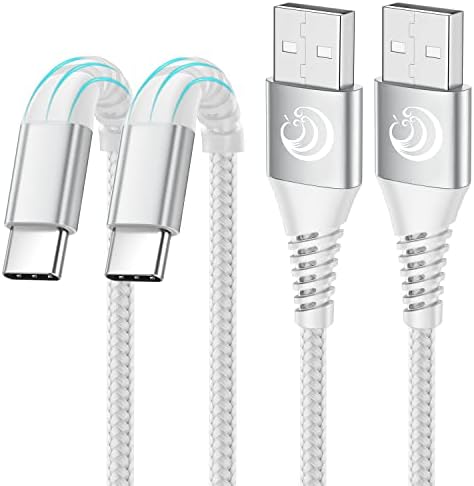 Yosou USB C Cable 10ft 2Pack, 3.1A Type C Charger Fast Charging Cable,Braided Extra Long USB A to Type C Phone Charger Cord for Samsung Galaxy A03s S22 S21 S20fe S10 S9 S8 A12 A13 A32,Note10 9 8,PS5