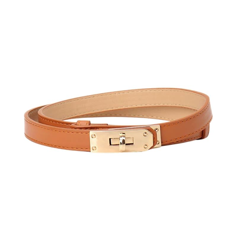 Lock Thin Belt for Women –Adjustable Waist Belt with Buckle for Dresses, Sweaters, and Suits-image-49