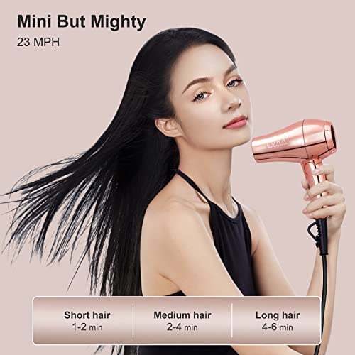 Lura D28 Mini Portable Travel Hair Dryer:Dual Voltage Small Lightweight Blow Dryer thumb #3
