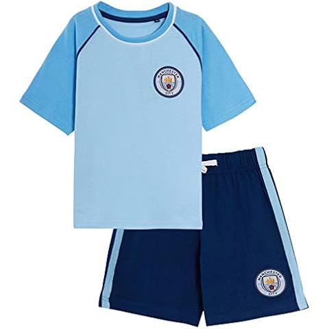 Kids Manchester City Short Pyjamas 7-8 Years Blue Cover