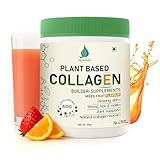 VEDAPURE Plant Collagen Peptides Powder | 7.05 oz Plant Based Vegan Organic Powder peptide Drink Mix with Hyaluronic Acid, Biotion, Vitamin E & C, Healthy Skin, Joints, Hairs, Nails