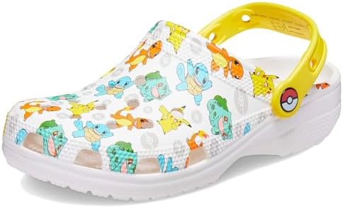 Crocs Unisex Classic Pikachu Clogs, Pokemon Shoes, 11 Women/9 Men White/Multi | Image 6