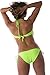 Lena Style Women's Fringe Top Bikini Set S Green