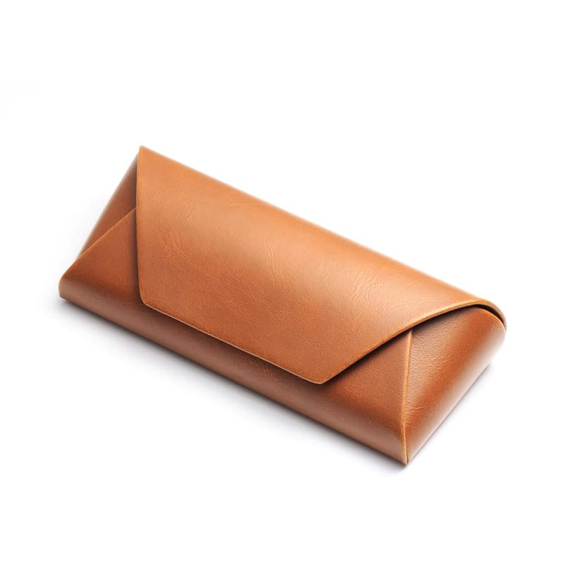 Image of Eyeglass Case Hard Shell, Portable Sunglass Case, fashionable PU Leather Eyeglass Case, Lightweight