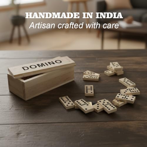 Classic Wooden Dominoes Set miniatura 7