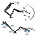 Mount-It! Laptop and Monitor Desk Stand - Full Motion Laptop Arm Stand - Ergonomic Adjustable Monitor Mount - VESA Monitor Desk Mount with Laptop Tray