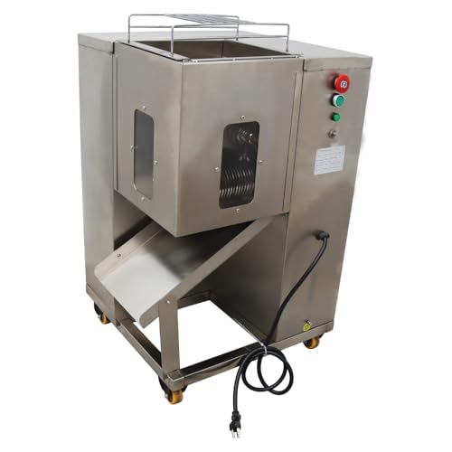 Cortadora de carne comercial con cuchilla doble 6mm 110V 750W