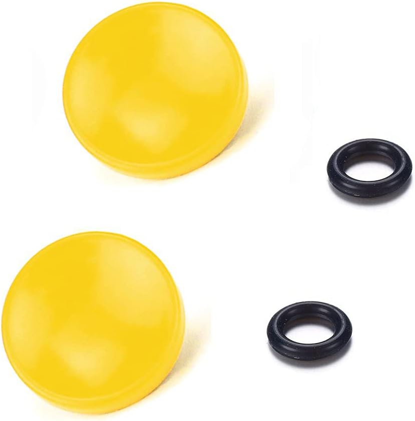 LXH (2 Packs) Yellow Metal Concave Surface Soft Camera Shutter Release Button Compatible With Fujifilm XT20/10 X100F X-T2 X100T X-PRO2/1 X-E2S X100 X100S X10/20/30 X-E1 X-E2 STX-2