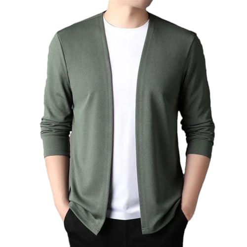 Men's Solid Color Casual Simple Classic Slim Fit Knitted Cardigan