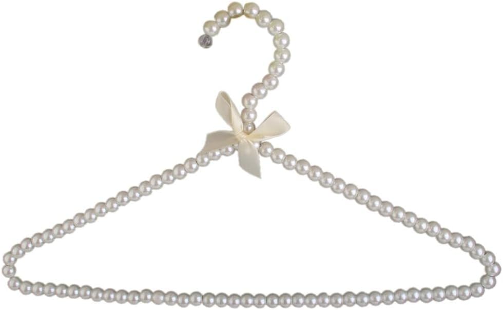 Pearl Adults Clothes Hanger Coat Skirt Trouser Holder Rack Bar, White