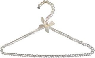 Pearl Adults Clothes Bow Hanger Coat Skirt Trouser Holder Rack Bar, White