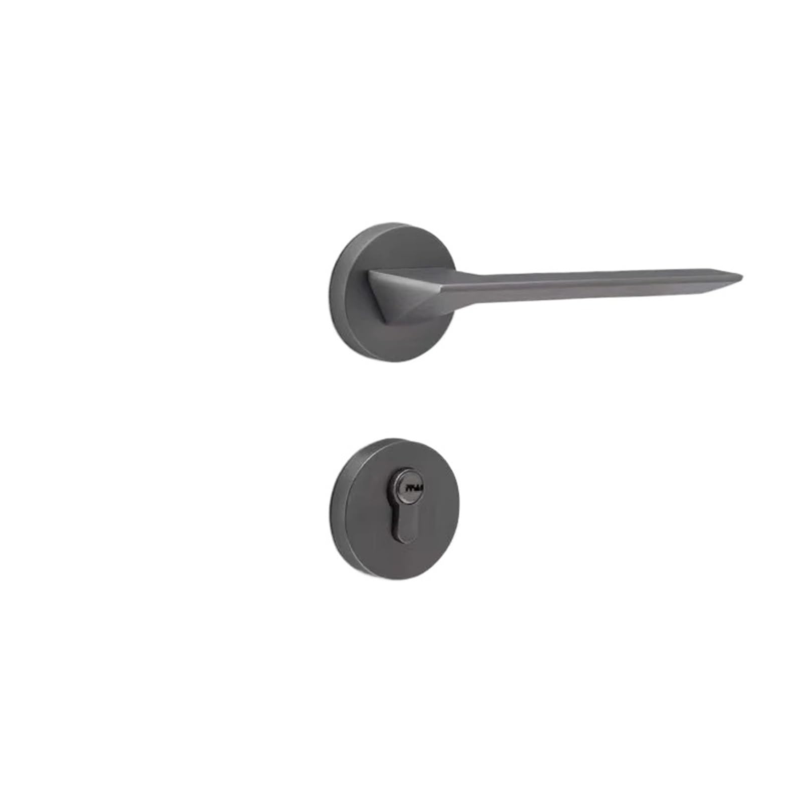 Sjloynwq Gun Gray Door Handle Split Door Lock Bedroom Solid Wood