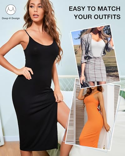 Image of Shapewear Dress for Women Full Slip for Under Dress Shapewear Tummy Control Dress Slips for Under Dresses