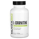 NutraBio L-Carnitine Capsules – Fat Burner for Energy, Endurance & Recovery – Boost Fat Metabolism, Support Weight Loss & Workout Performance – Amino Acid Supplement- 500mg, 90 Capsules