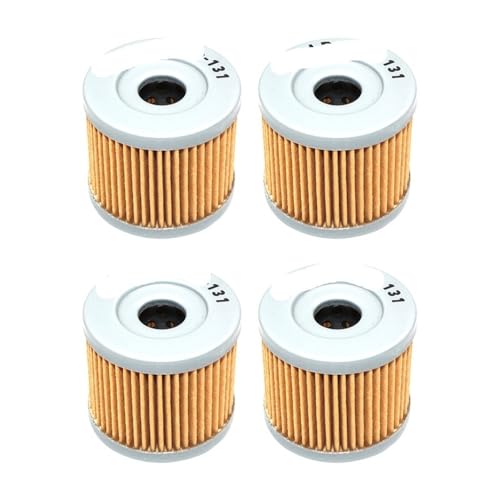 Filtre à huile moto haute filtration pour Suzuki LT185 AN125 lot de 4