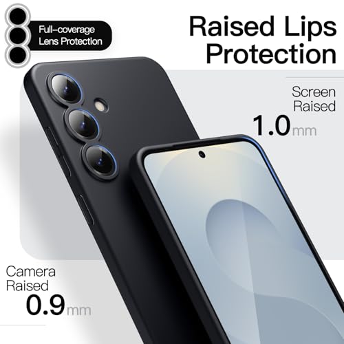 Image of JETech Slim Cover Case for Samsung Galaxy S25 5G with Camera Lens Full Protection, Ultra-Thin Lightweight Matte Finish Minimalist Protective Phone Cover (Black)