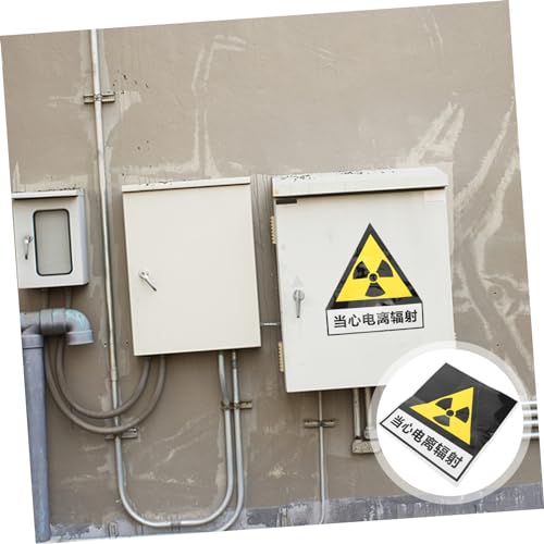 Autocollant radiation ionisante pour éviter les entrées en zone interdite signalisation