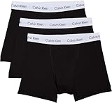 Calvin Klein Herren Boxershorts Low Rise TRUNK, 3er Pack U2664G, Ohne Eingriff, Mehrfarbig ( Schwarz (001 Black) ) - Large