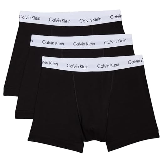 Calvin Klein Herren - 3er-Pack mittlere Taille Hüft-Shorts - Mehrfarbig (Schwarz 001), Gr. M