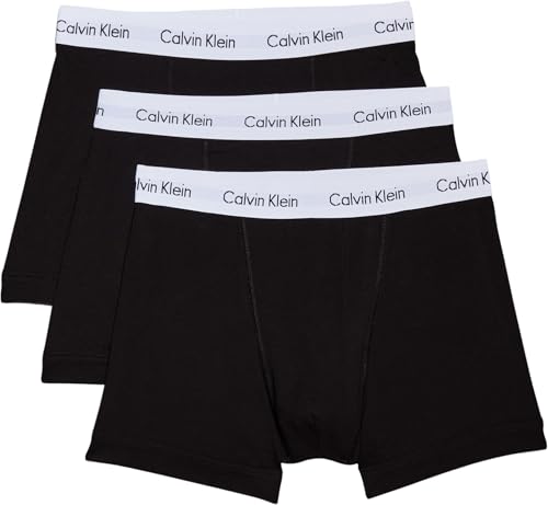 Calvin Klein Homme Boxer Lot De 3 Caleçon sous-Vêtement, Noir (Black), M