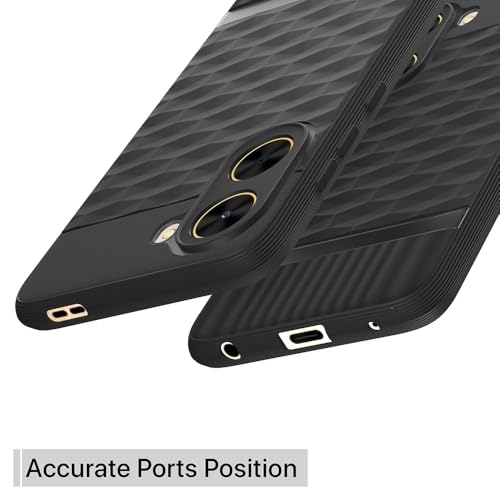 Image of Shockproof Case for Poco C71 4G / Redmi A5 4G | Full Camera Protection | TPU Flexible Back Cover for Poco C71 4G / Redmi A5 4G (Matte Black)