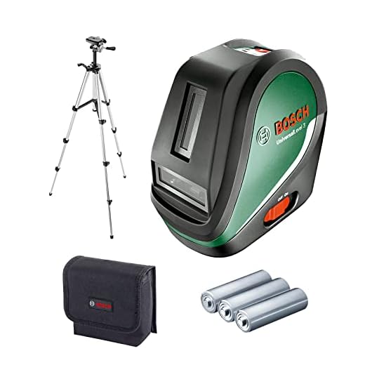 Bosch krysslaser UniversalLevel 3 sats med stativ, röd
