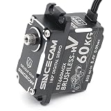 Sincecam 60kg Digital Rc Steering Servo 8.4V Waterproof High Torque Servo 180° Brushless Servo Compa