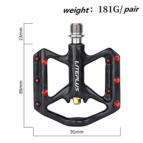 Sgxbos Bicycle Carbon Pedal Titanium Axis Road Bike Pedal Mtb Ultra Light 3 Bearing Anti-Skid Pedal For Brompton Pedal thumb #1