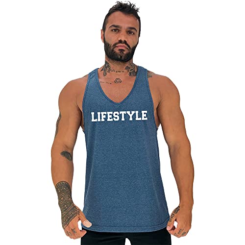 Kit 6 Regata Cavada Masculina MXD Conceito Academia Musculação Treino Gym (G, Opção 12)