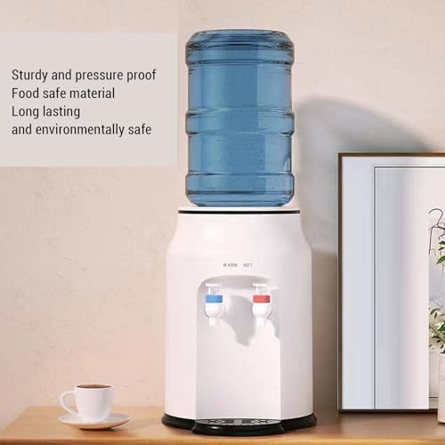 Asixxsix Dispensador de Agua de encimera, eléctrico de Carga de 500 W para Agua Caliente a Temperatura Constante, con Capacidad para Botellas de 1.2 a 5 galones, Ideal para