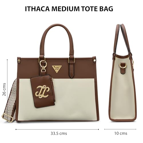 Image of Lavie Signature Women's Ithaca Colourblock Tote Handbag for Women | Tote Bag for Work | Ladies purse | Stylish Shoulder Bag | Gift for Women