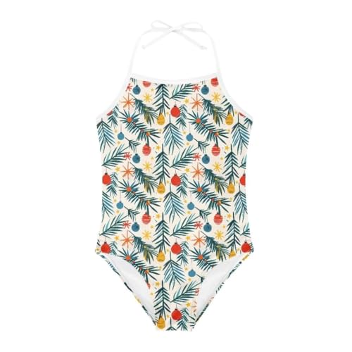 Image of Cute Christmas One-Piece Swimsuits Beach Swimwear Bathing Suit for 3-10 Years Girls