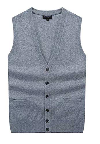 Gioberti Mens V-Neck Button Down Knitted Cardigan Vest2