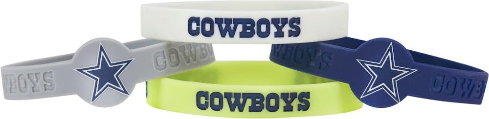 NFL Silicone Bracelets, 4-Pack