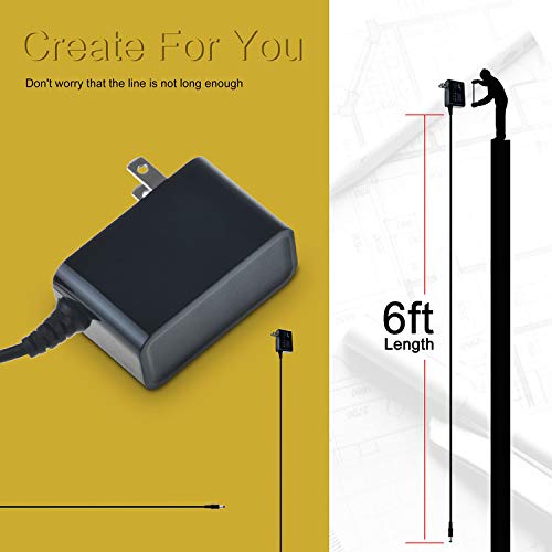 Omilik 6FT Cable 6V AC Adapter for Ingenuity Inlighten Cradling Swing Wall Charger Power Supply Cord