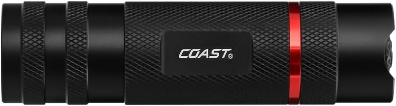 COAST® G29 370 Lumen PURE BEAM® TWIST FOCUS™ LED Flashlight, Batteries Included, Black