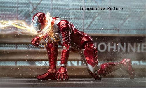Image of ZD Box Toys Collectible Action Figure Full Box Set: Anniversary Series Non-Luminous Version 1:10 Scale 17cm Super Hero (MK - Iron Mark 5)